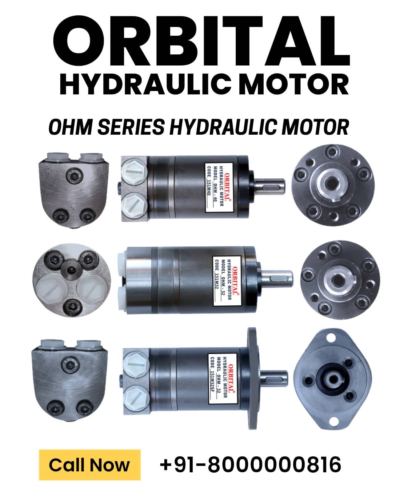 OHM Orbital Hydraulic Motor Manufacturer Dealer Distributors in India