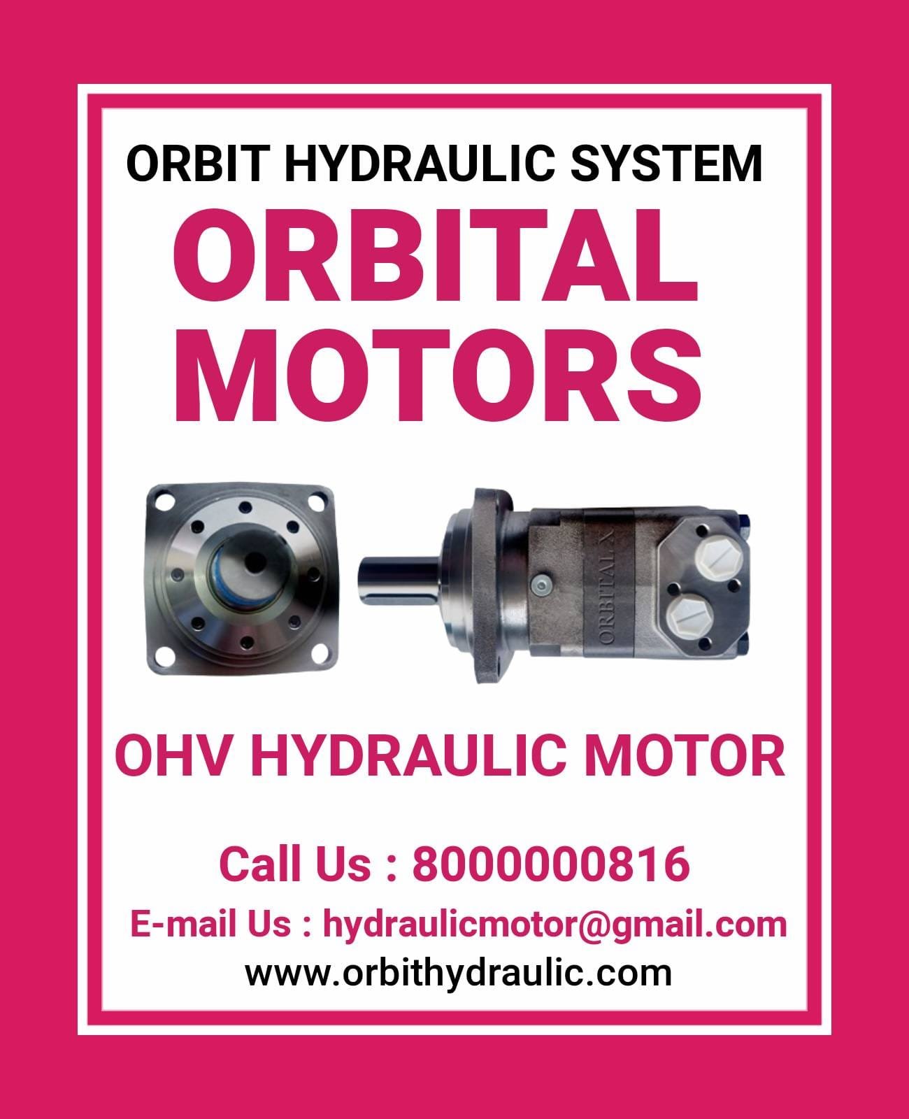 OHV Orbital Hydraulic Motor Manufacturer in Mumbai Pune Bangalore Ahmedabad Chennai Delhi Kolkata Hyderabad Rajkot Vadodara India