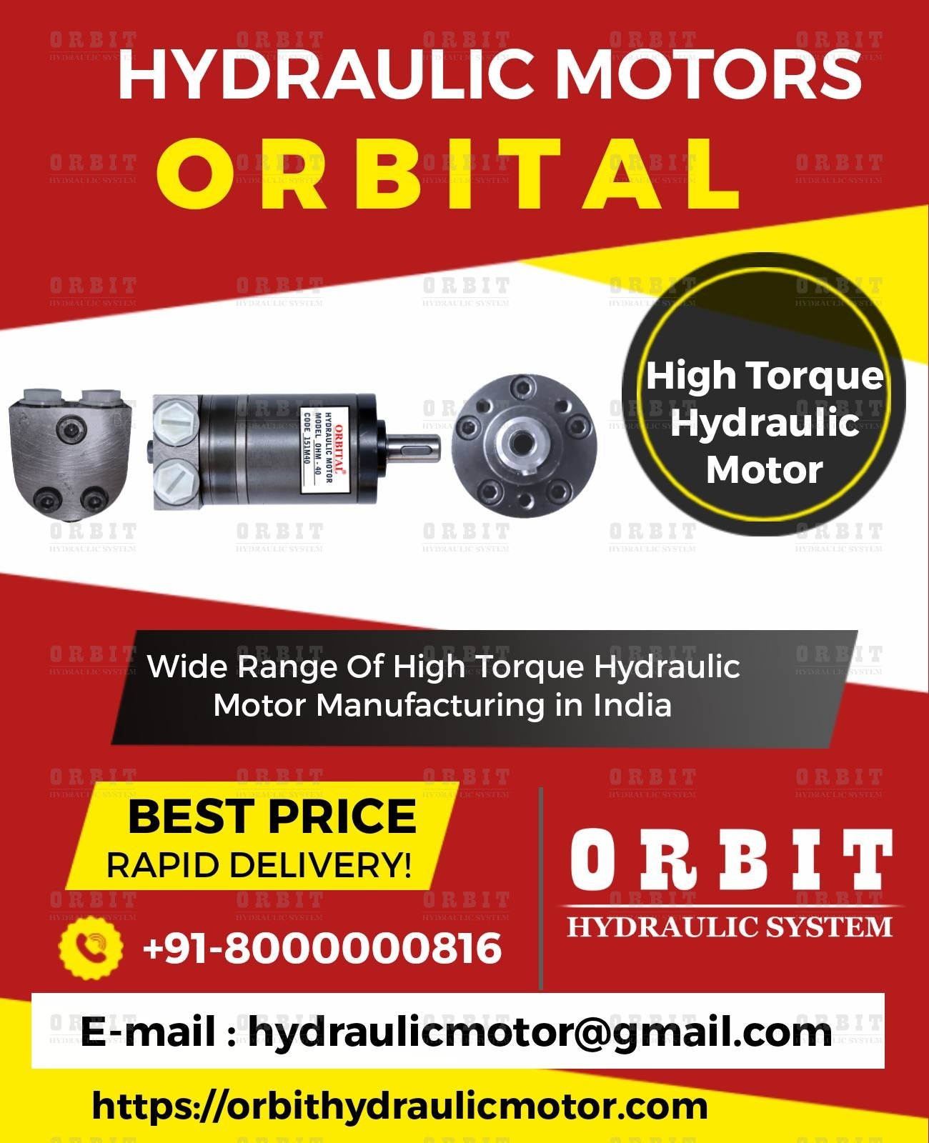 ORBIT OHM Hydraulic Motor of OHM8, OHM12.5, OHM20, OHM32, OHM40, OHM50 Hydraulic Orbit Motor