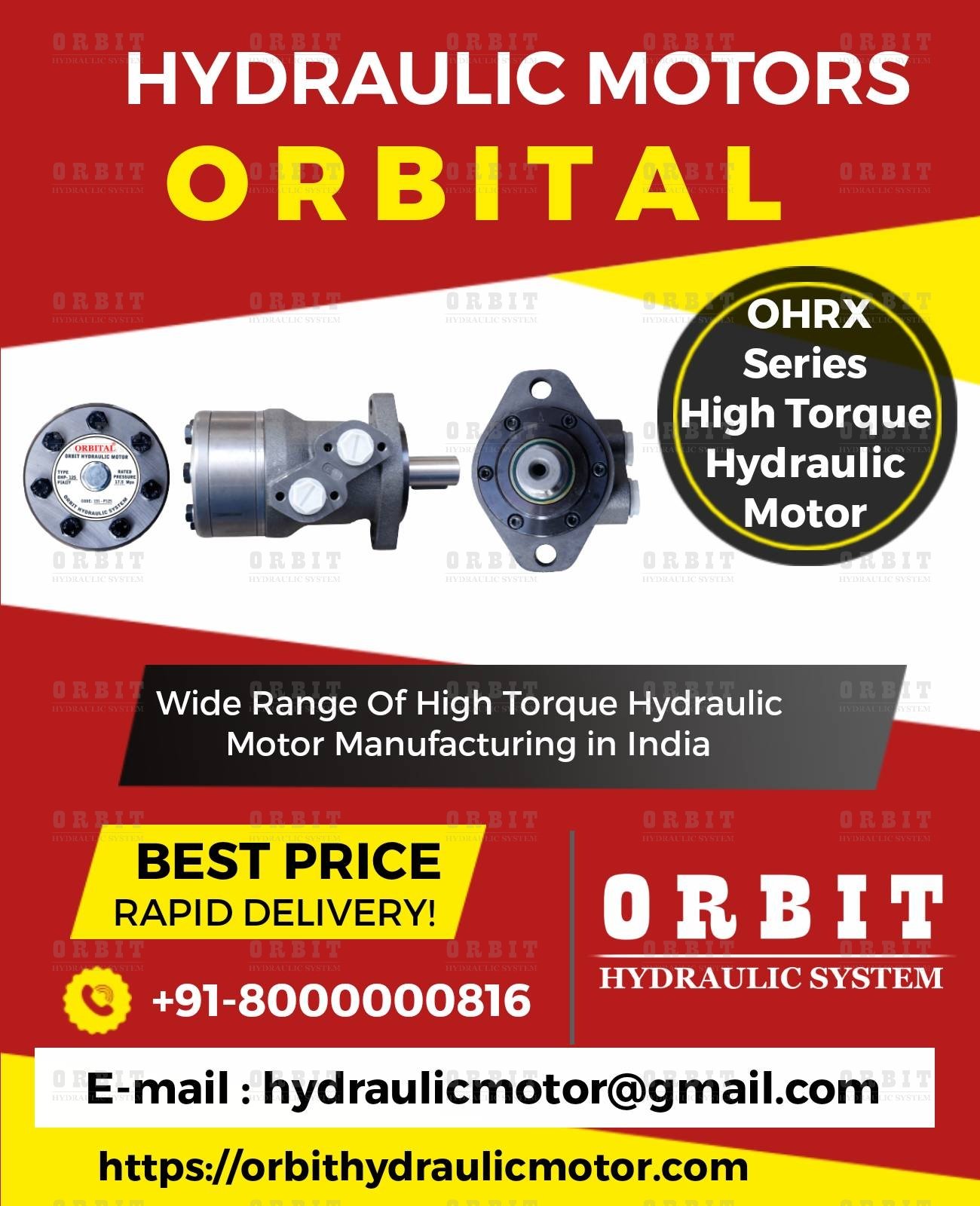 Orbital Make Hydraulic Motor Manufacturer in Mumbai Pune Chennai Bangalore Hyderabad Nashik Delhi India