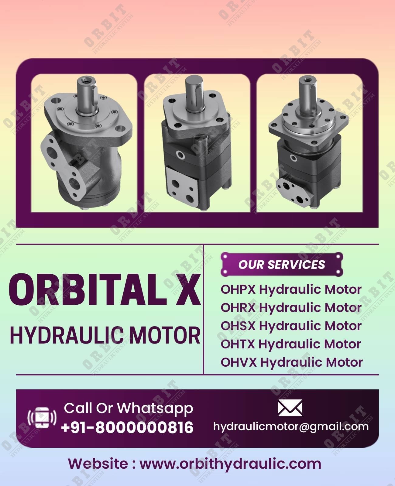 Orbital X Make Hydraulic Motor Manufacturer in Ahmedabad Mumbai Pune Chennai Bangalore Hyderabad Nashik Delhi Kolkata