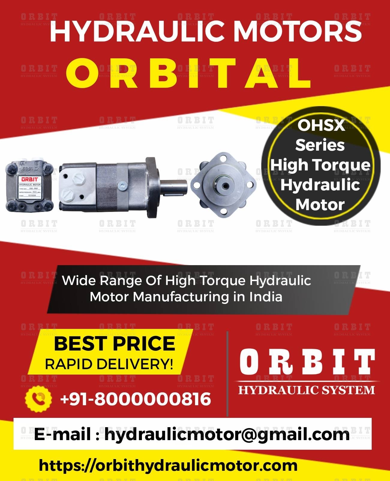 OHS Orbital Make Hydraulic Motor Manufacturer in Mumbai Pune Chennai Bangalore Hyderabad Nashik Delhi India