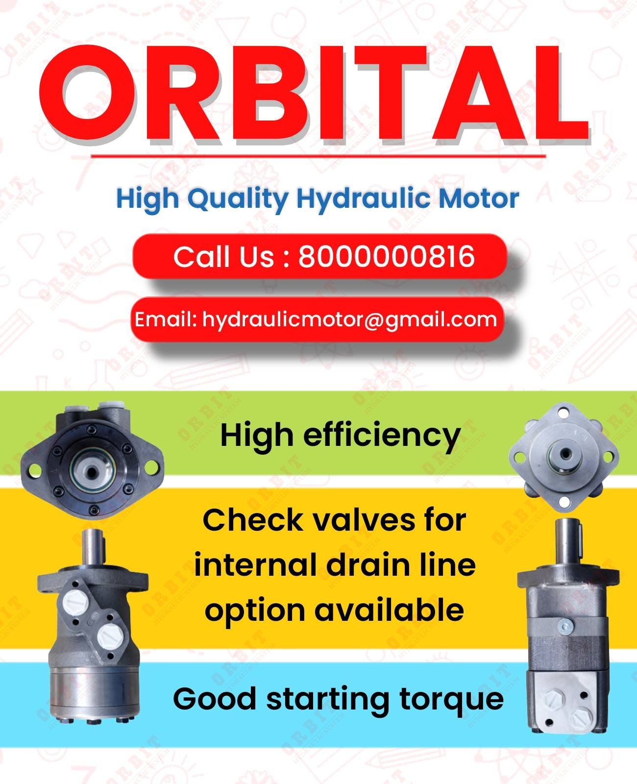 Orbit Hydraulic Motor Dealer in Nashik Mumbai Pune Nagpur Thane Vasai Satara Aurangabad Kolhapur Akola Sangli Amravati Maharashtra India