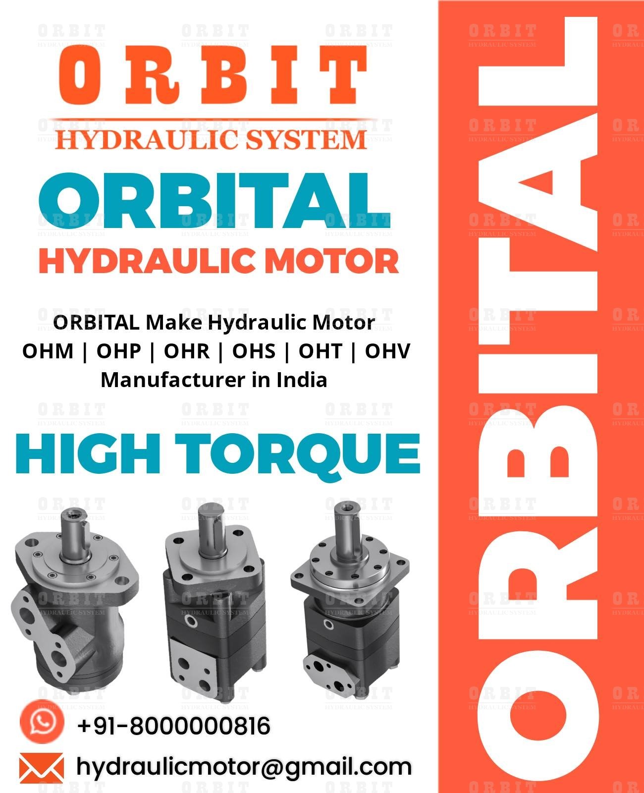 Orbital OHPX OHRX Hydraulic Motor Manufacturer Dealer Distributor in Mumbai Pune Chennai Bangalore India